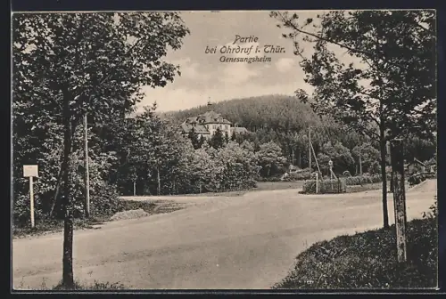 AK Ohrdruf i. Thür., Partie am Genesungsheim