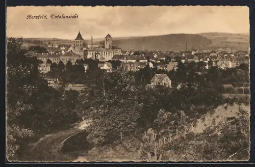 AK Hersfeld, Totalansicht mit Umland