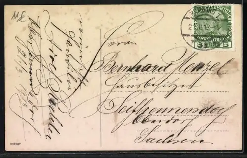 AK Osterküken unterwegs in einem Auto