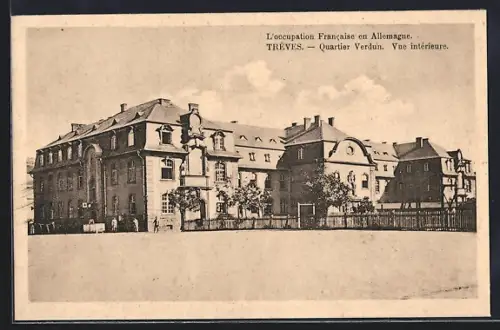 AK Treves, Quartier Verdun, Vue interieure, L`occupation Francaise