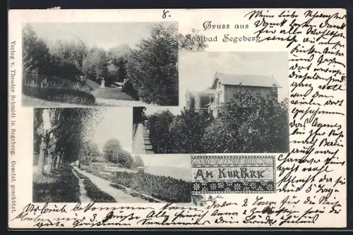 AK Soolbad Segeberg, Kurgebäude, Partien am Kurpark