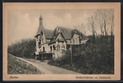 AK Aachen, Waldschlösschen im Stadtwald
