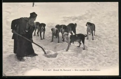 AK Grand St. Bernard, Une equipe de Sauveteurs
