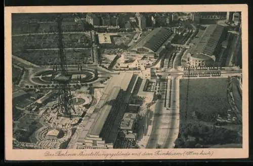 AK Berlin-Charlottenburg, Ausstellungsgelände mit Funkturm