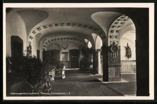 AK Falkenstein i. T., Heeresgenesungsheim Taunus, Innenansicht