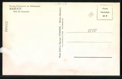 AK Rastatt, Kasernengebäude