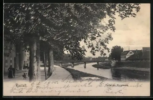 AK Rastatt, Partie am Murgdamm