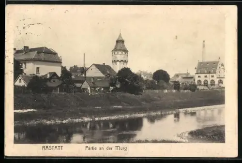 AK Rastatt, Partie an der Murg