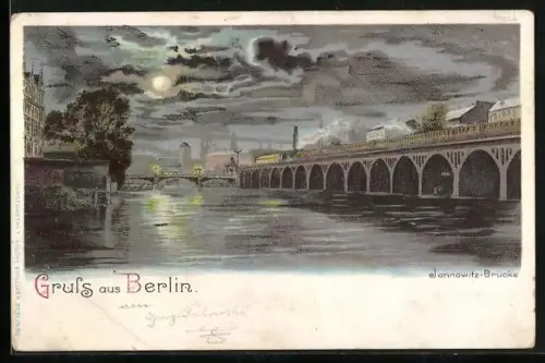Lithographie Berlin, Jannowitz-Brücke