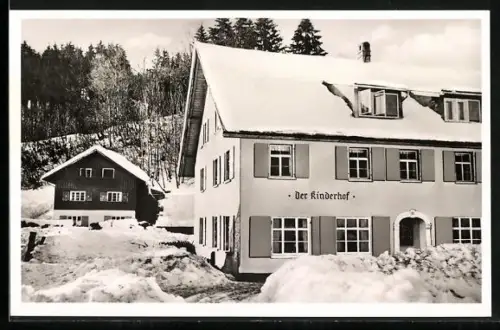 AK Blockwiesen bei Kreuzthal, Der Kinderhof, Winteransicht