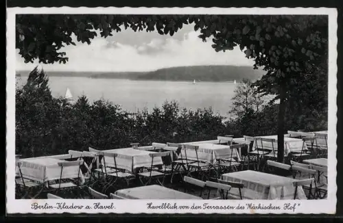 AK Berlin-Kladow a. Havel, Havelblick, Gaststätte Märkischer Hof