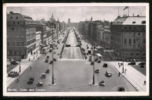 AK Berlin, Unter den Linden, Hotel Adlon