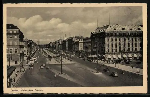 AK Berlin, Unter den Linden, Hotel Adlon
