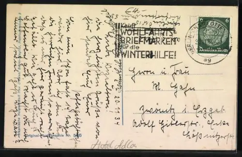 AK Berlin, Unter den Linden, Pariser Platz, Hotel Adlon, Brunnen