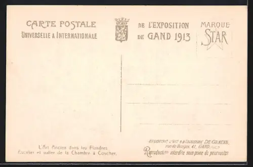 AK Gand, Exposition Universelle & Internationale, Ausstellung-L`Art Ancien dans les Flandres
