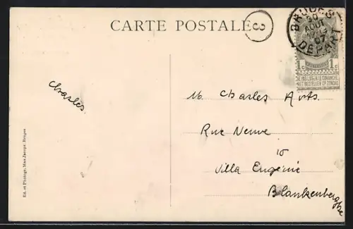 AK Bruges, Exposition de la Toison d`Or 1907, Gobelin du Trésor du Roi d`Espagne