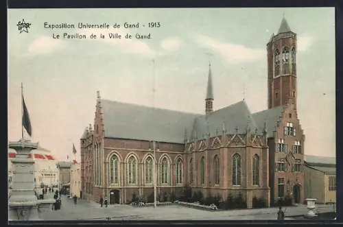 AK Gand, Exposition Universelle 1913, Le Pavillon de la Ville de Gand