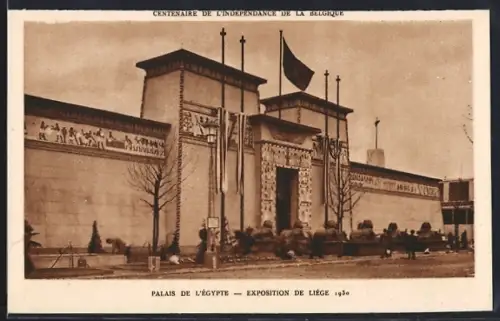 AK Liége, Exposition Internationale 1930, Palais de l`Égypte