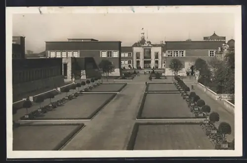 AK Düsseldorf, Kunstausstellungsgebäude, Ehrenhof