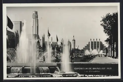 AK Bruxelles, Exposition 1935, Vue d`ensemble