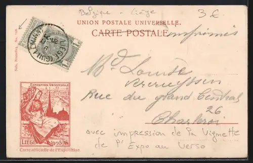 AK Liége, Exposition universelle 1905, Un coin des Halls
