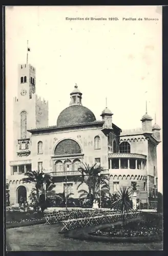 AK Bruxelles, Exposition Universelle 1910, Pavillon de Monaco