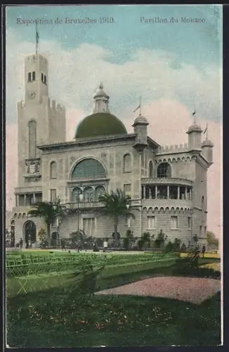 AK Bruxelles, Exposition Universelle 1910, Pavillon du Monaco