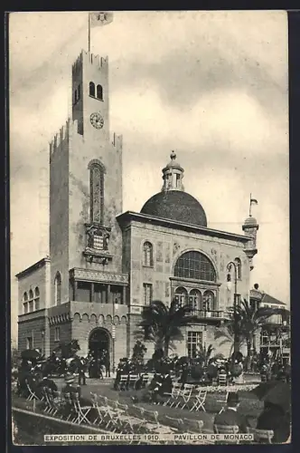 AK Bruxelles, Exposition Universelle 1910, Pavillon de Monaco