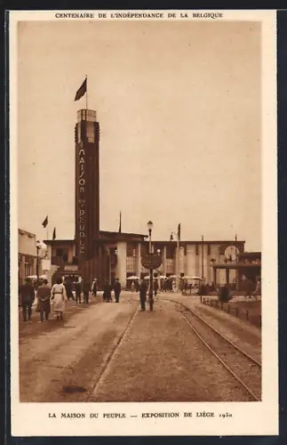 AK Liège, Exposition Internationale 1930, La Maison de Peuple