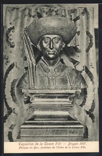 AK Bruges, Exposition de la Toison d`Or 1907, Philippe-le-Bon