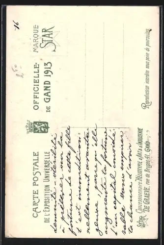 AK Gand, Exposition Universelle 1913, Vue dur la Cour d`Honneur