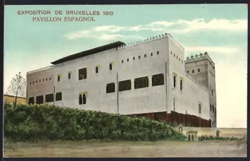 AK Bruxelles, Exposition Universelle 1910, Pavillon Espagnol