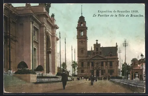 AK Bruxelles, Exposition Universelle 1910, Le Pavillon de la Ville des Bruxelles