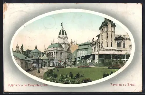 AK Bruxelles, Exposition Universelle 1910, Pavillon du Brésil