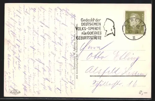 AK Essen, Grugapark, Rosenterrassen mit Rosenkaffee