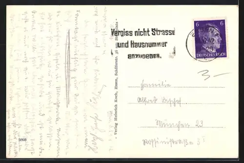 AK Essen, Grugapark vom Radioturm aus