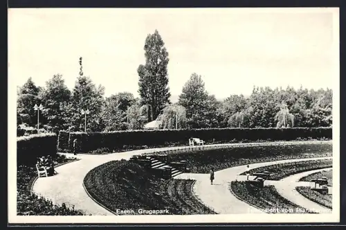 AK Essen, Grugapark, Teilansicht vom Planetarium