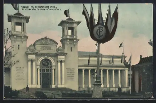 AK Bruxelles, Exposition Universelle 1910, Pavillon des Colonies Francaises