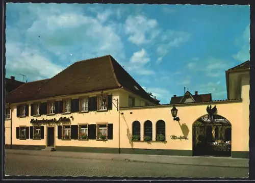 AK Rastatt, Katzenberger`s Adler, Murgtalstrasse 7