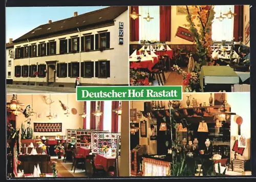 AK Rastatt, Deutscher Hof, Kehler Strasse 19