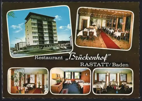 AK Rastatt /Baden, Restaurant Brückenhof, Rich.-Wagner-Ring 61