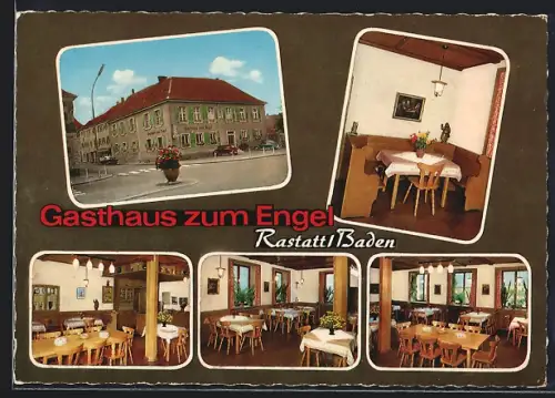 AK Rastatt /Baden, Gasthaus zum Engel, Bes. Fritz Heim
