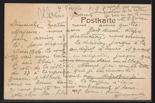 AK Worms, Ludwigs-Platz, Obelisk, Kirche