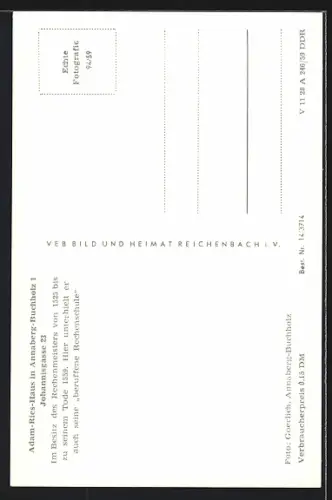 AK Annaberg-Buchholz, Adam-Ries-Haus