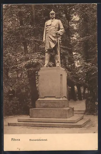 AK Hamburg-Altona, Das Bismarckdenkmal