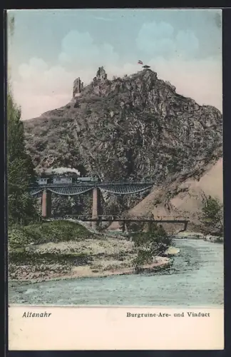 AK Altenahr, Burgruine, Are und Viaduct
