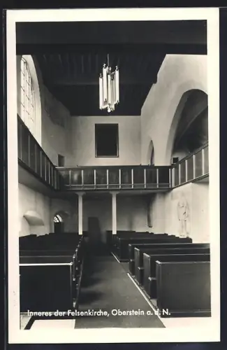 AK Oberstein a. d. N., Inneres der Felsenkirche