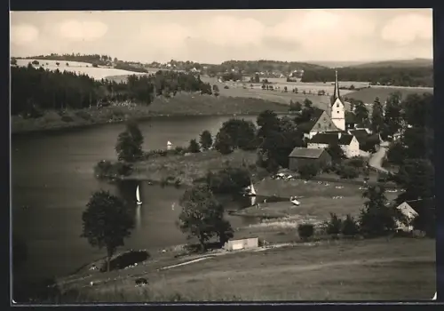 AK Altensalz, Partie an der Talsperre Pöhl