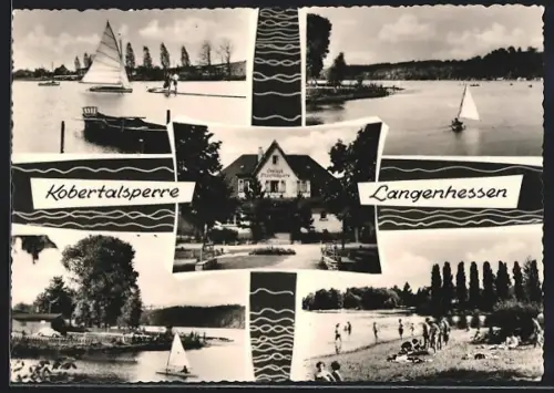 AK Langenhessen, Kobertalsperre, Seehaus, Badestrand