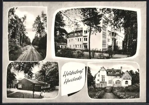 AK Hustedt, Blick auf die Jägerei, Gebäudeansichten